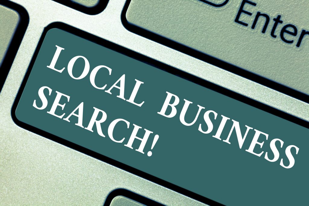 local business search button