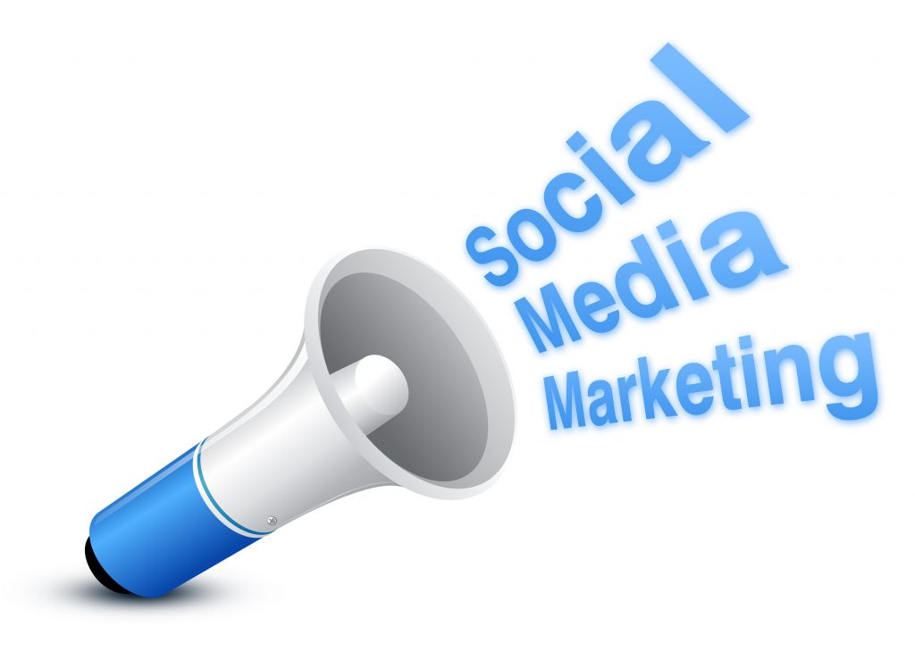 Social media marketing loudspeaker