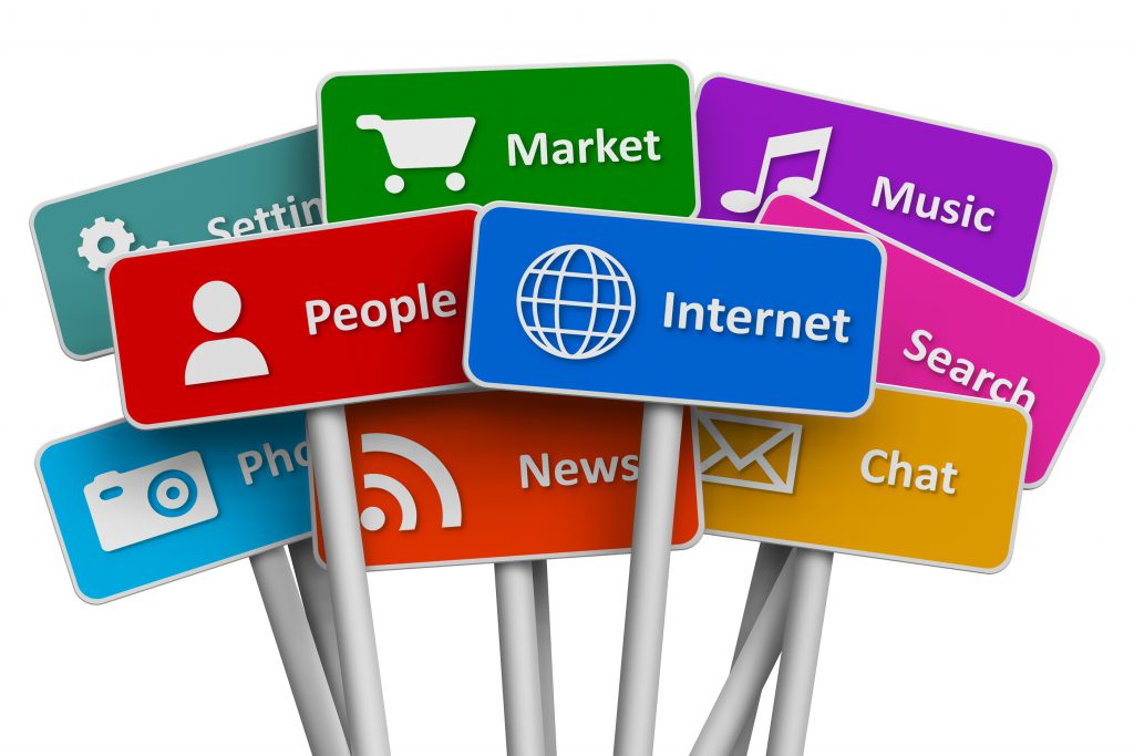 social media signs